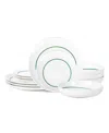 Stone Lain Luna 12 Pc. Dinnerware Set, Service For 4 In White