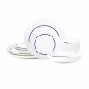 Stone Lain Luna 12-pc. Porcelain Dinnerware Set In Blue