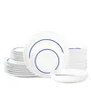 Stone Lain Luna 24 Pc. Dinnerware Set, Service For 8 In Blue