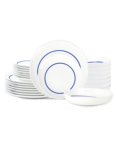 Stone Lain Luna 24 Pc. Dinnerware Set, Service For 8 In Blue