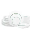 Stone Lain Luna 24 Pc. Dinnerware Set, Service For 8 In White