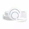 Stone Lain Luna 24-pc. Porcelain Dinnerware Set In Blue