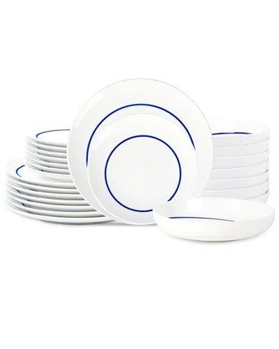 Stone Lain Luna 24pc Porcelain Dinnerware Set In Blue