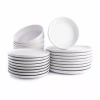 Stone Lain Macchio 24-pc. Stoneware Dinnerware Set In White