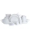 Stone Lain Madeline Bone China 32 Pc. Dinnerware Set, Service For 8 In White