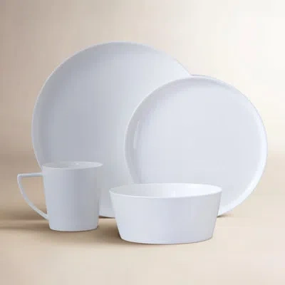Stone Lain Madeline -piece Dinnerware Set Bone China In White