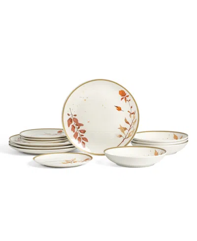 Stone Lain Maple 12-pc. Dinnerware Set, Service For 4 In White