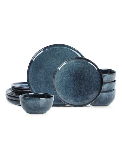 Stone Lain Mirella 12 Pc. Dinnerware Set, Service For 4 In Blue