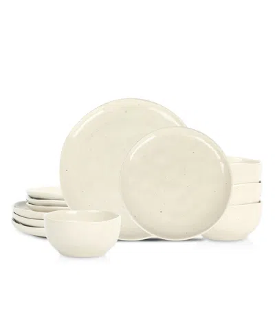 Stone Lain Mirella 12 Pc. Dinnerware Set, Service For 4 In White