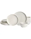 Stone Lain Mirella 12pc Dinnerware Set In White