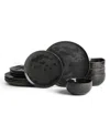 Stone Lain Mirella 12pc Dinnerware Set In Black