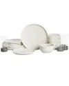 Stone Lain Mirella 16pc Stoneware Dinnerware Set With Borosilicate Glass