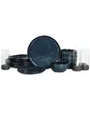Stone Lain Mirella 16pc Stoneware Dinnerware Set With Borosilicate Glass