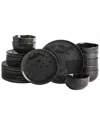 Stone Lain Mirella 24pc Dinnerware Set In Black