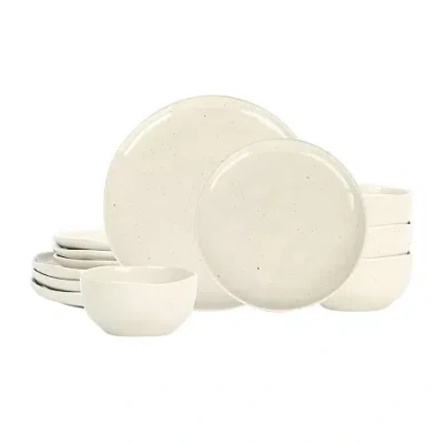 Stone Lain Mirella 4-pc. Stoneware Dinnerware Set In Sand