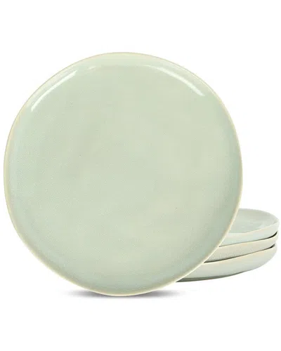 Stone Lain Mirella 4pc Dinner Plate Set Light Green In Gray
