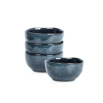 Stone Lain Mirella 4-piece Bowl Set Stoneware In Blue