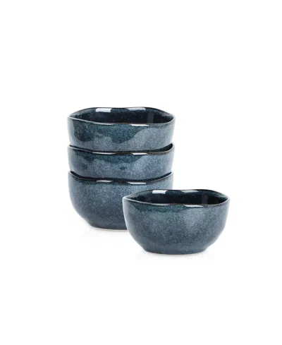 Stone Lain Mirella Stoneware 4-piece Bowl Set In Blue