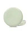 Stone Lain Mirella 4-pc. Stoneware Dinner Plate In Green