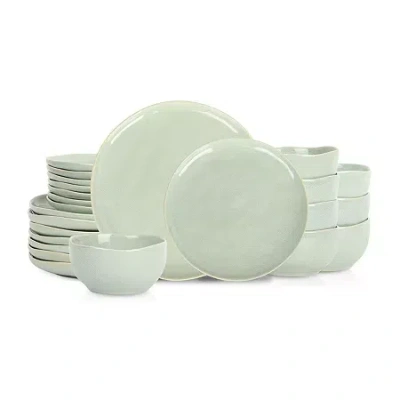 Stone Lain Mirella Stoneware Dinnerware Set In Green