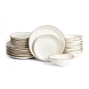 Stone Lain Nami 8-pc. Stoneware Dinnerware Set In White