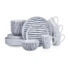 Stone Lain Nova 16-pc. Stoneware Dinnerware Set In Black