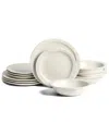 Stone Lain Oasis 12pc Stoneware Dinnerware Set