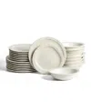 Stone Lain Oasis 24-pc. Stoneware Dinnerware Set In White