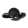 Stone Lain Oasis 4-pc. Stoneware Dinnerware Set In Black