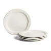 Stone Lain Oasis 4-pc. Stoneware Salad Plate In White