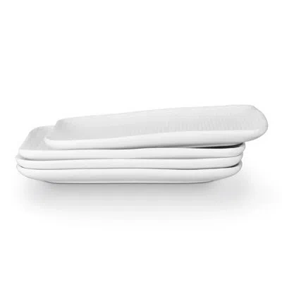 Stone Lain Olivia Dinner Plate Set Stoneware In White