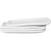 Stone Lain Olivia Stoneware 4-piece Dinner Plate Set In White