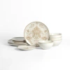 Stone Lain Opal 12-piece Dinnerware Set Stoneware In Beige