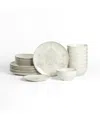 Stone Lain Opal 24-piece Dinnerware Set, Service For 8 In White