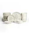 Stone Lain Opal Stoneware 32-piece Dinnerware Set In White