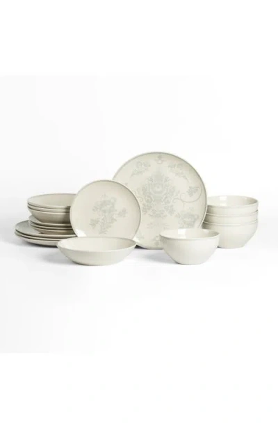 Stone Lain Opal Stoneware 16-piece Dinnerware Set In Neutral