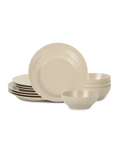 Stone Lain Orbit 12 Pc. Dinnerware Set, Service For 4 In Brown