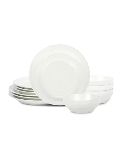 Stone Lain Orbit 12 Pc. Dinnerware Set, Service For 4 In White
