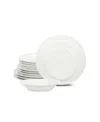 Stone Lain Orbit 12 Pc. Dinnerware Set, Service For 4 In White
