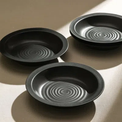 Stone Lain Orbit 12-piece Dinnerware Set Stoneware In Black