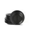 Stone Lain Orbit 16 Pc. Dinnerware Set, Service For 4 In Black