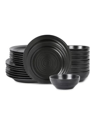 Stone Lain Orbit 24 Pc. Dinnerware Set, Service For 8 In Gray