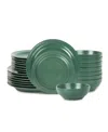 Stone Lain Orbit 24 Pc. Dinnerware Set, Service For 8 In Green