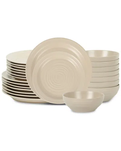 Stone Lain Orbit 24pc Dinnerware Set Beige In Neutral