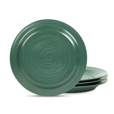 Stone Lain Orbit 4-pc. Stoneware Dinner Plate In Green