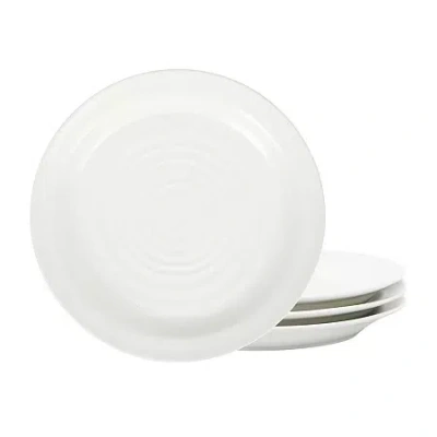 Stone Lain Orbit 4-pc. Stoneware Dinner Plate In White