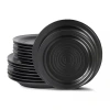 Stone Lain Orbit 4-pc. Stoneware Dinnerware Set In Black