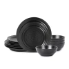 Stone Lain Orbit 4-pc. Stoneware Dinnerware Set In Gray