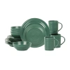 Stone Lain Orbit 4-pc. Stoneware Dinnerware Set In Green