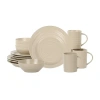 Stone Lain Orbit 4-pc. Stoneware Dinnerware Set In Sand
